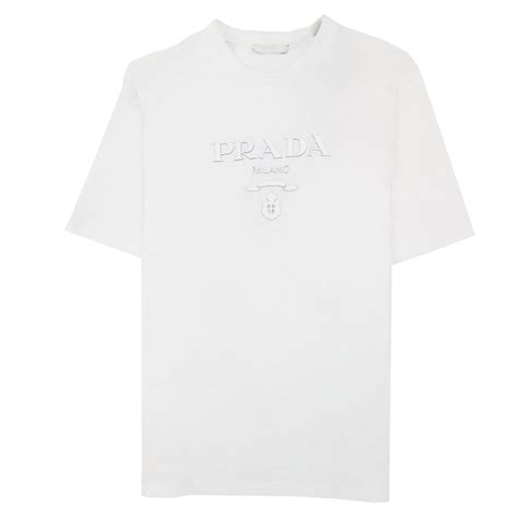 prada white t shirt|prada milano t shirt price.